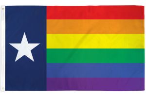Texas (Rainbow) Flag 3x5ft Poly