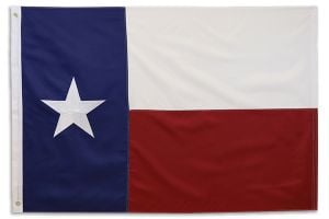 Texas Embroidered Flag 4x6ft