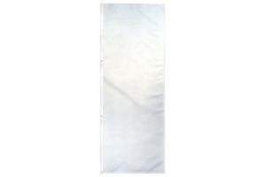 White Solid Color Printed Polyester DuraFlag 2ft by 3ft