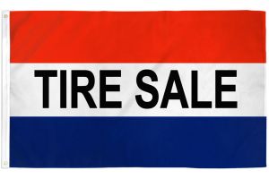 Tire Sale Flag 3x5ft Poly