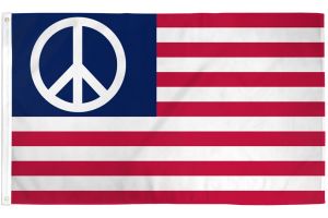 Peace USA (Standard) Flag 3x5ft Poly
