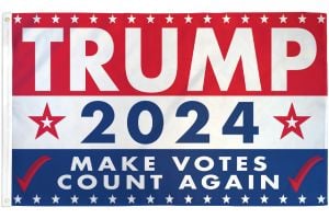 Trump 2024 (Make Votes Count Again) Flag 3x5ft Poly