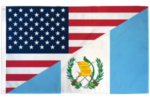 USA/Guatemala Combination Flag 3x5ft Poly