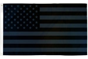 USA (Blackout) Flag 3x5ft Poly