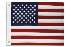 USA 12x18in Grommeted Embroidered Flag
