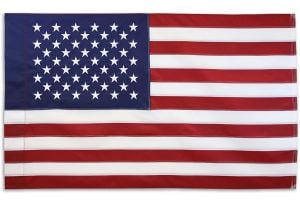USA Embroidered Flag (Sleeved) 3x5ft