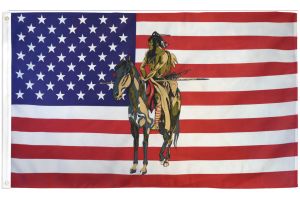 USA Indian Horse #1 Flag 3x5ft Poly