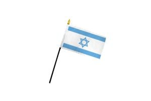 Israel (Light Blue) 4x6in Stick Flag
