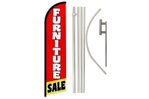 Furniture Sale Windless Banner Flag & Pole Kit