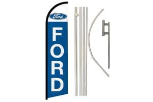 Ford Windless Banner Flag & Pole Kit