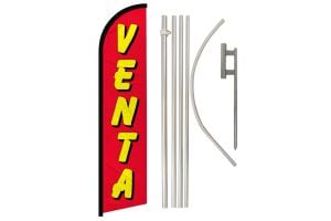 Venta (Sale) Windless Banner Flag & Pole Kit