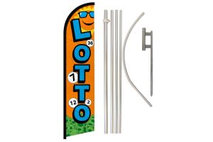 Lotto Windless Banner Flag & Pole Kit