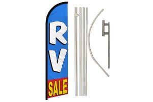 RV Sale Windless Banner Flag & Pole Kit