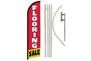 Flooring Sale Windless Banner Flag & Pole Kit