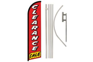 Clearance Sale Windless Banner Flag & Pole Kit