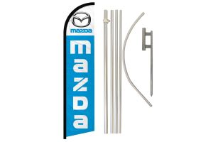Mazda Windless Banner Flag & Pole Kit