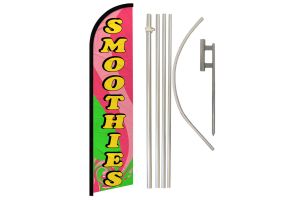 Smoothies Windless Banner Flag & Pole Kit