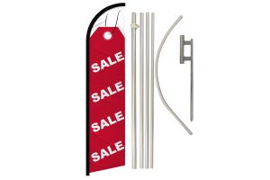 Sale (Red Tag) Windless Banner Flag & Pole Kit