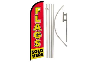 Flags Sold Here Windless Banner Flag & Pole Kit