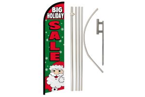 Big Holiday Sale Windless Banner Flag & Pole Kit
