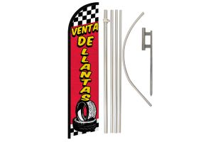 Venta De Llantas Windless Banner Flag & Pole Kit