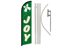 Joy (Bells) Windless Banner Flag & Pole Kit