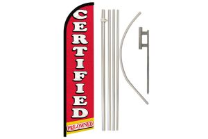 Certified Pre-Owned Windless Banner Flag & Pole Kit