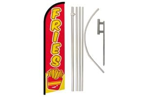 Fries Windless Banner Flag & Pole Kit