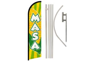 Masa Windless Banner Flag & Pole Kit