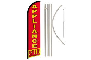 Appliance Sale Windless Banner Flag & Pole Kit