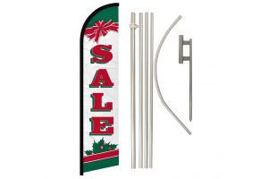 Sale (Christmas) Windless Banner Flag & Pole Kit