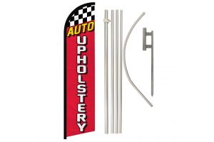 Auto Upholstery Windless Banner Flag & Pole Kit