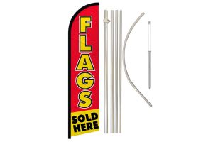 Flags Sold Here Windless Banner Flag & Pole Kit