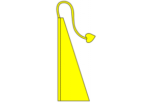 Sunny Yellow Solid Color Wind Dancer Flag