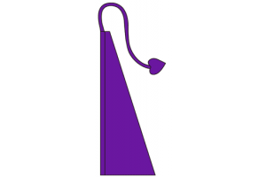 Plum Purple Solid Color Wind Dancer Flag
