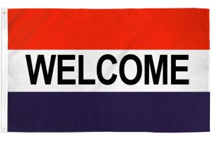 Welcome (RWB) Flag 3x5ft Poly 