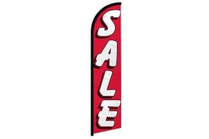 Sale (Red & White) Windless Banner Flag