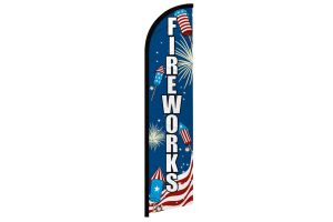 Fireworks (USA) Windless Banner Flag