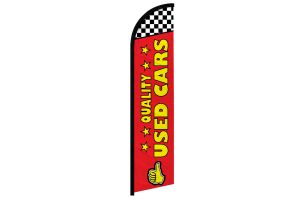 Quality Used Cars (Red) Windless Banner Flag