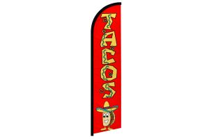 Tacos (Red) Windless Banner Flag