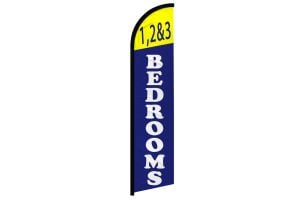 1, 2 & 3 Bedrooms Windless Banner Flag