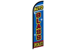 Auto Glass Specialists Windless Banner Flag