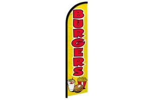 Burgers Superknit Polyester Windless Flag Size 11.5ft by 2.5ft