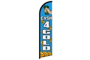Cash 4 Gold Windless Banner Flag