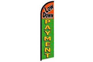 Low Down Payment Windless Banner Flag