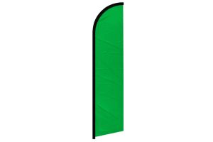 Green Solid Color Windless Banner Flag