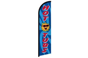 Hot Tubs Windless Banner Flag