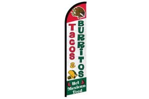 Tacos & Burritos Windless Banner Flag