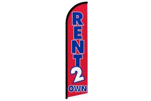 Rent 2 Own Windless Banner Flag
