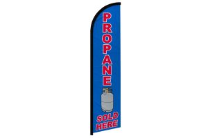 Propane Sold Here Windless Banner Flag